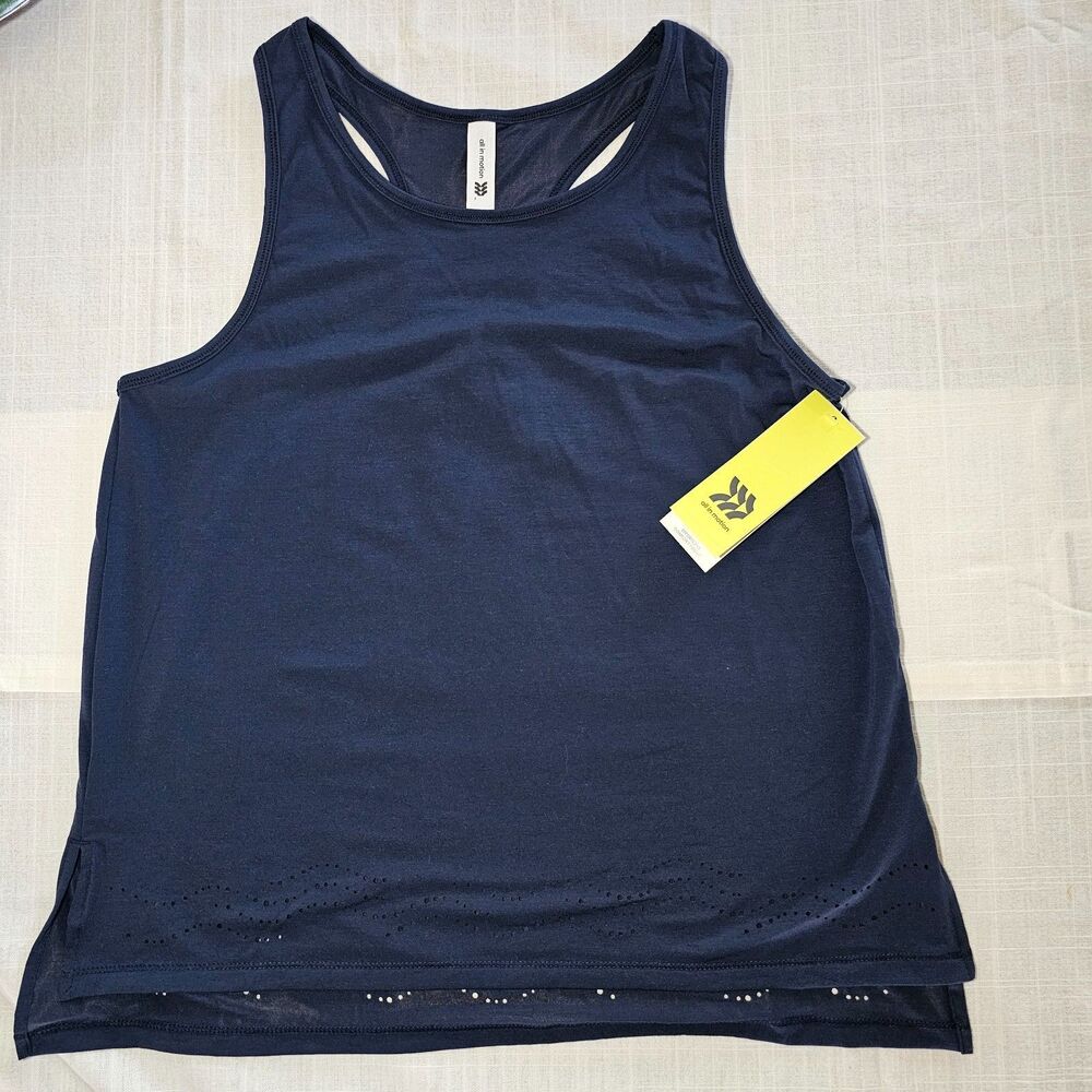 NWT All In Motion Navy Blue Sporty Tank Top sz M